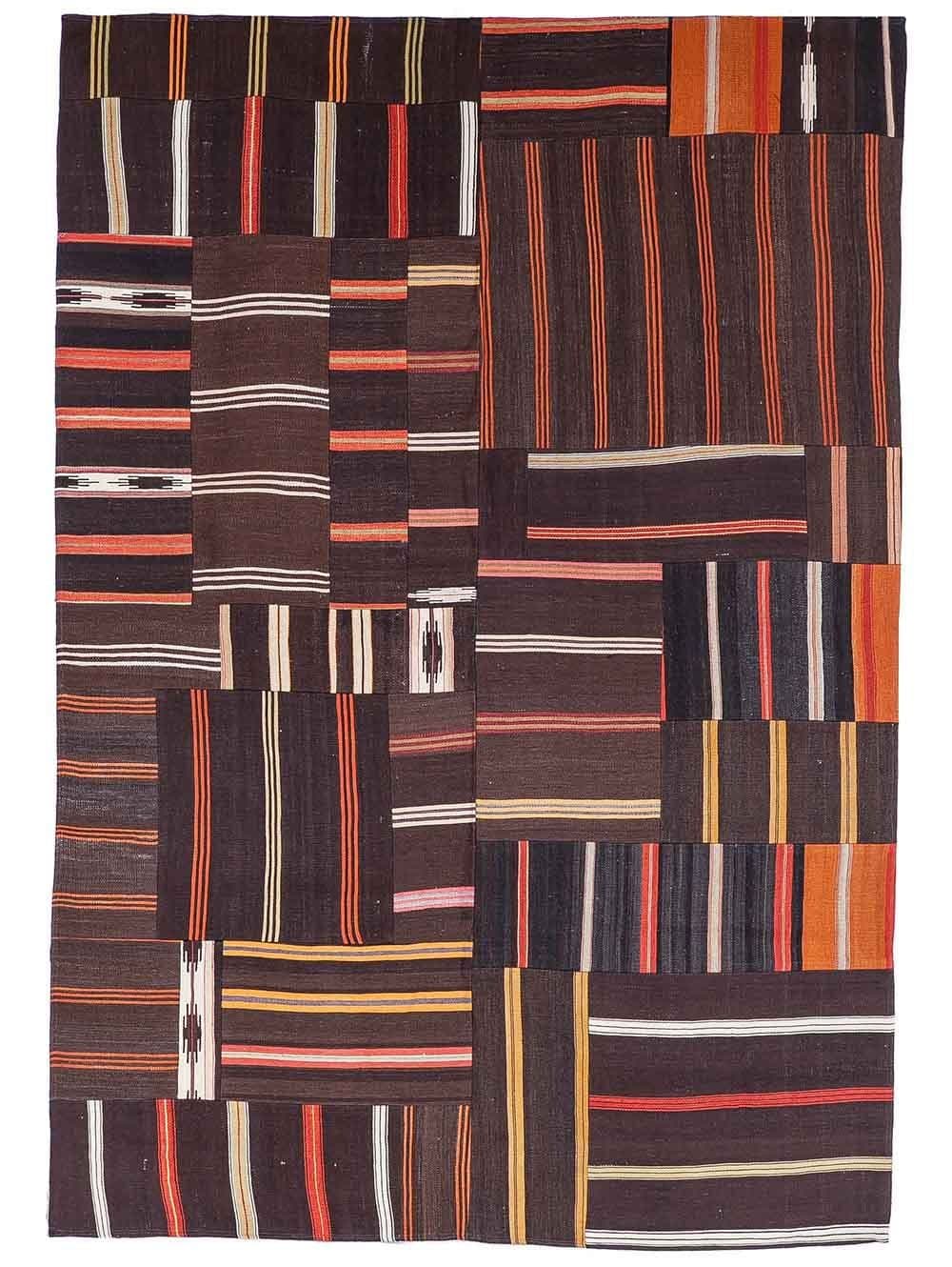 PATCHWORK KILIM CHOCOLATE 175x250