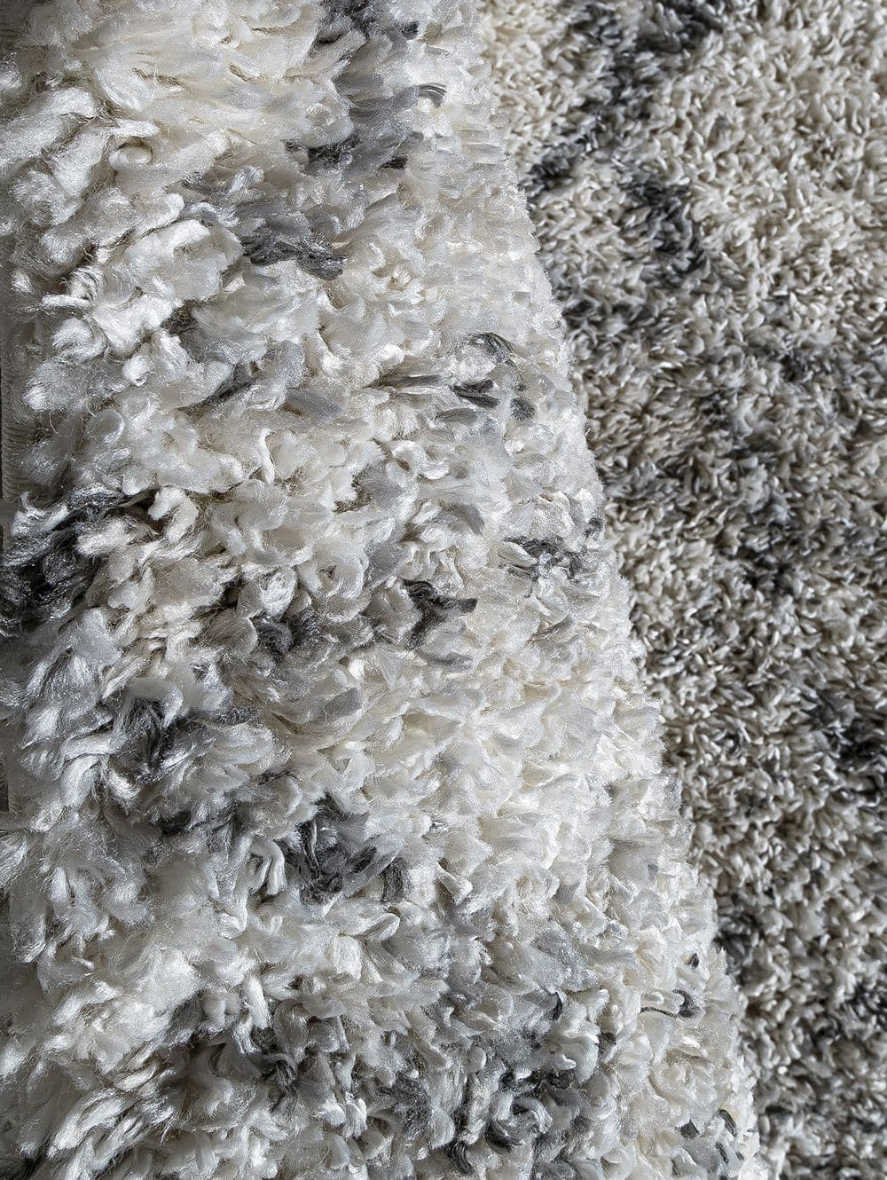 SHAGGY BRUMA MARROQUI ROUND GREY/IVORY