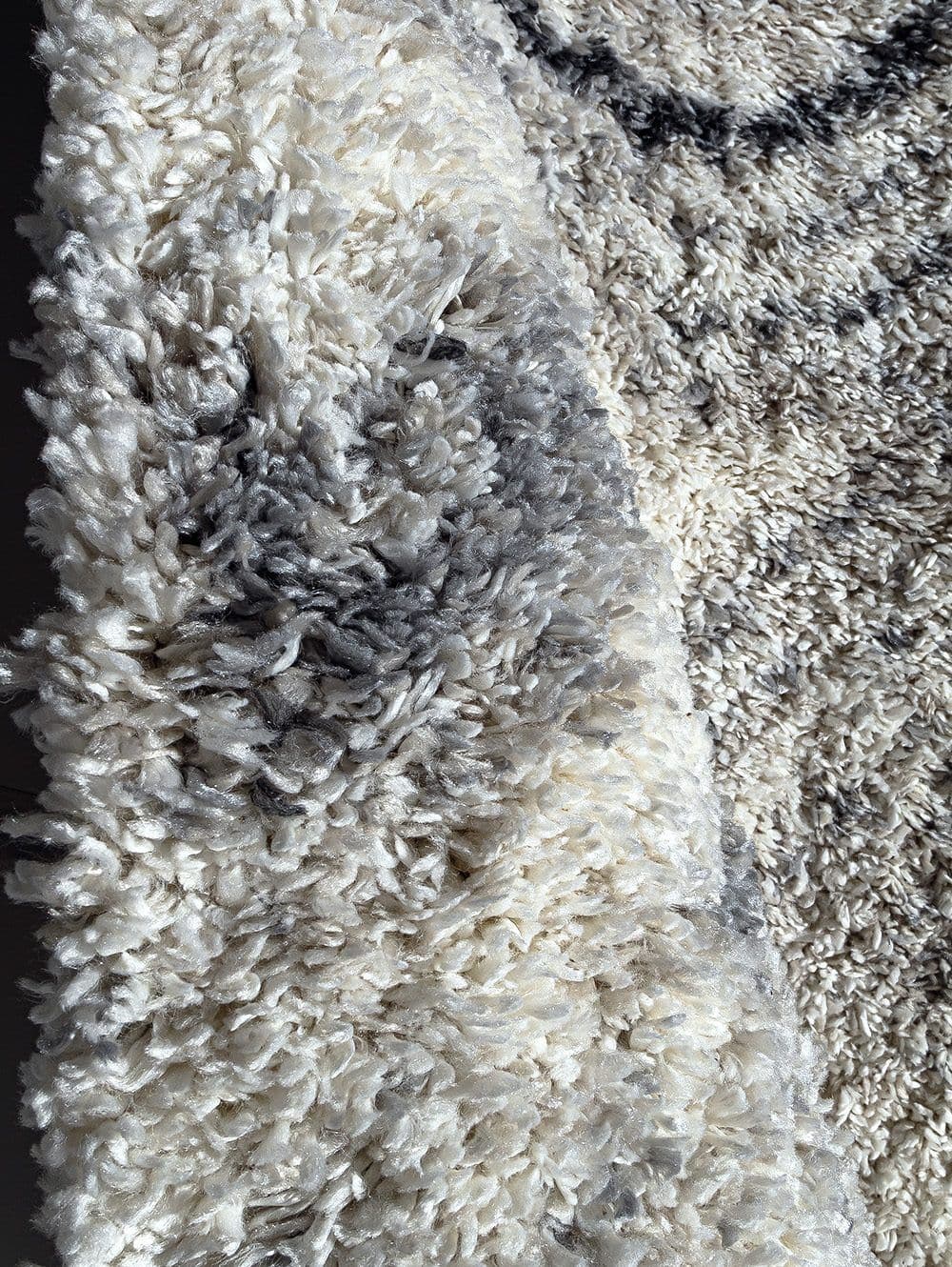 SHAGGY BRUMA SER ROUND IVORY/GREY