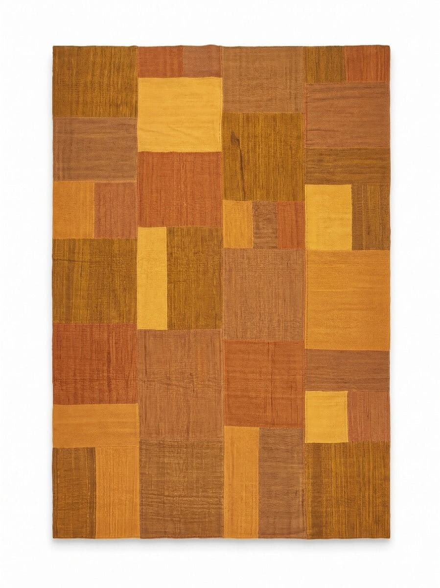 PATCHWORK KILIM YELLOW TONES AMARILLO 270X370